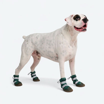 Dog Rainboots, Waterproof Dog Shoes - Green Camo